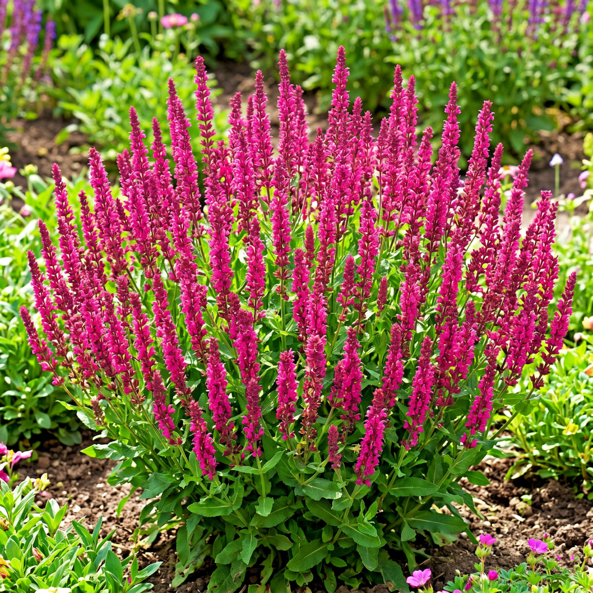 Szałwia Omszona Deep rose P12