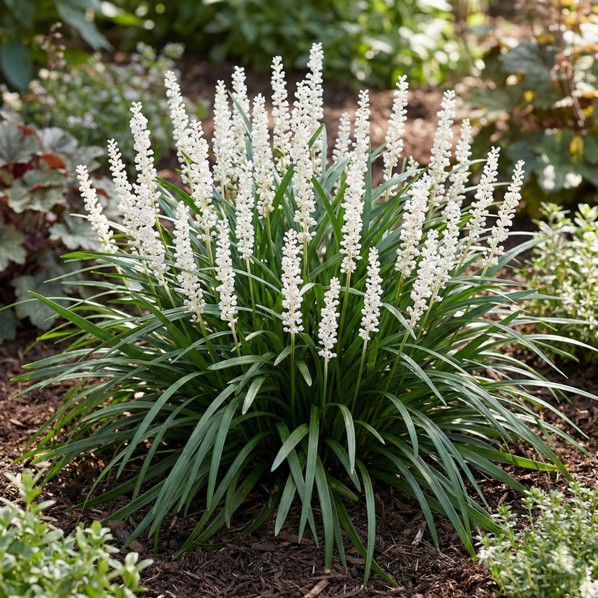 Liriope Szafirkowate Białe P17