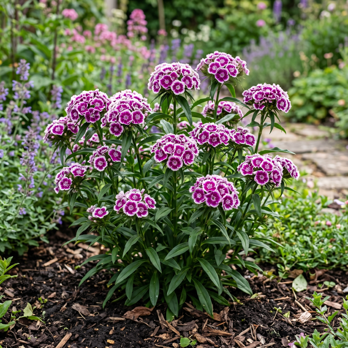 Goździk Ogrodowy  Barbarini Purple Bicolor P12