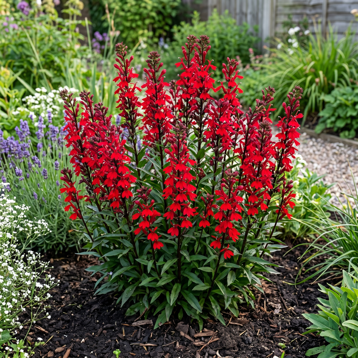 Lobelia Okazała Starship Scarlet Czerwona P14